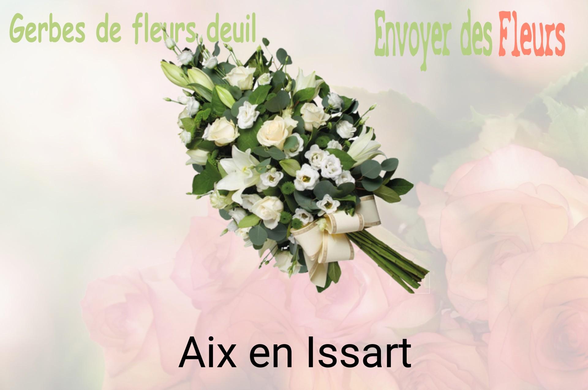 Gerbe de fleurs de deuil livrée à Aix-en-Issart